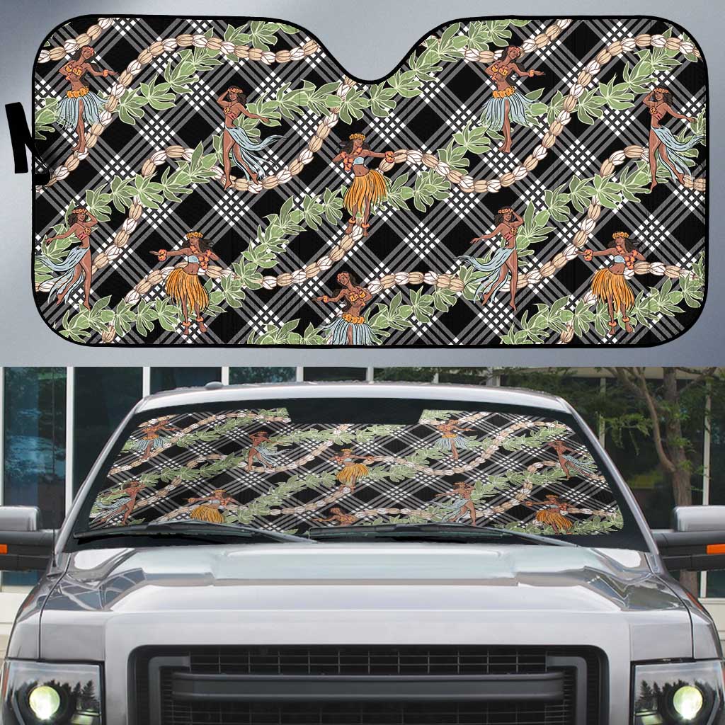 Sable Palaka Hula Girls Seamless Hawaii Aloha Auto Sun Shade - Polynesian Pride