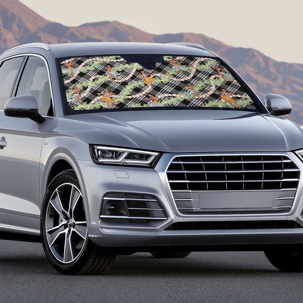 Sable Palaka Hula Girls Seamless Hawaii Aloha Auto Sun Shade - Polynesian Pride