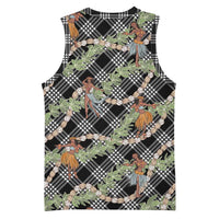 Sable Palaka Hula Girls Seamless Hawaii Aloha Basketball Jersey - Polynesian Pride