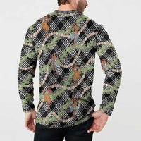 Sable Palaka Hula Girls Seamless Hawaii Aloha Button Sweatshirt LT7 - Polynesian Pride