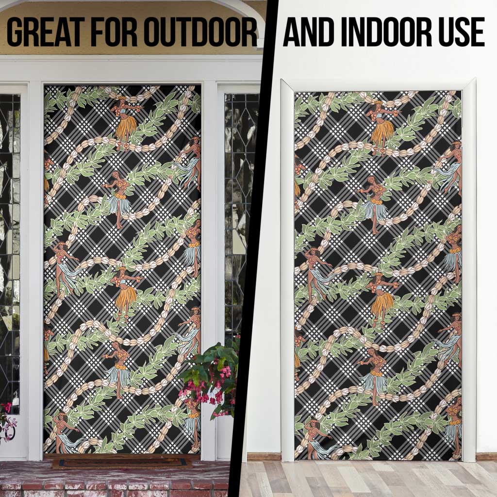 Sable Palaka Hula Girls Seamless Hawaii Aloha Door Cover - Polynesian Pride