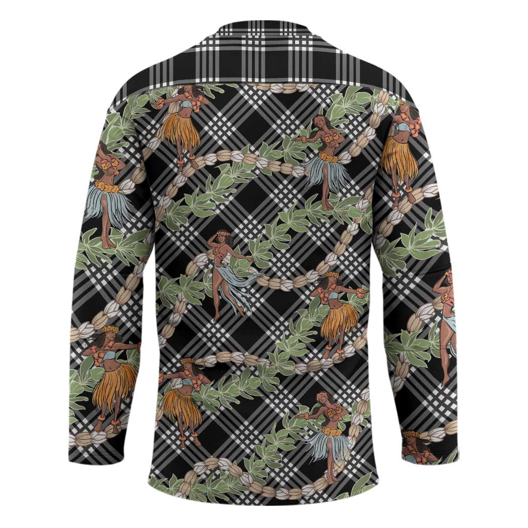 Sable Palaka Hula Girls Seamless Hawaii Aloha Hockey Jersey - Polynesian Pride