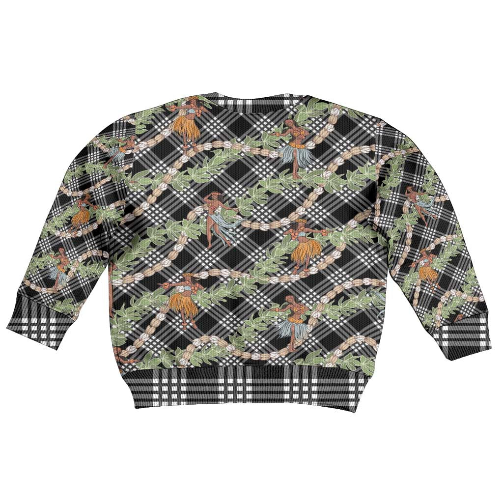 Sable Palaka Hula Girls Seamless Hawaii Aloha Kid Ugly Christmas Sweater - Polynesian Pride