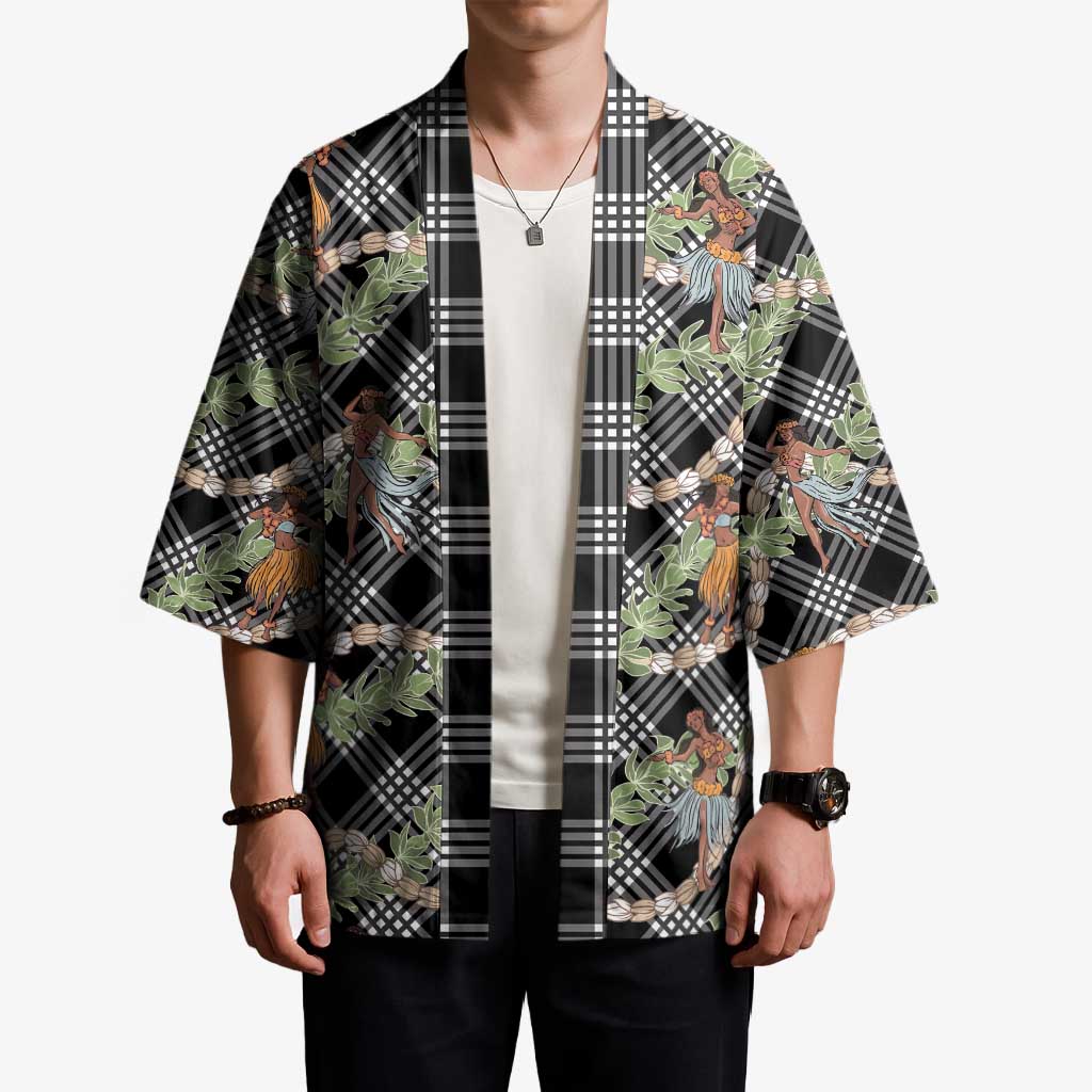 Sable Palaka Hula Girls Seamless Hawaii Aloha Kimono - Polynesian Pride