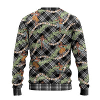 Sable Palaka Hula Girls Seamless Hawaii Aloha Ugly Christmas Sweater - Polynesian Pride