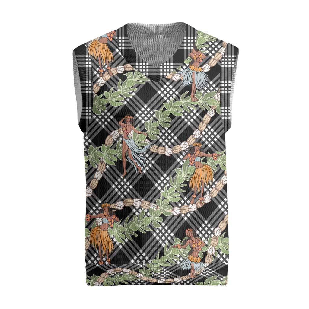 Sable Palaka Hula Girls Seamless Hawaii Aloha Christmas Knitted V-Neck Vest - Polynesian Pride