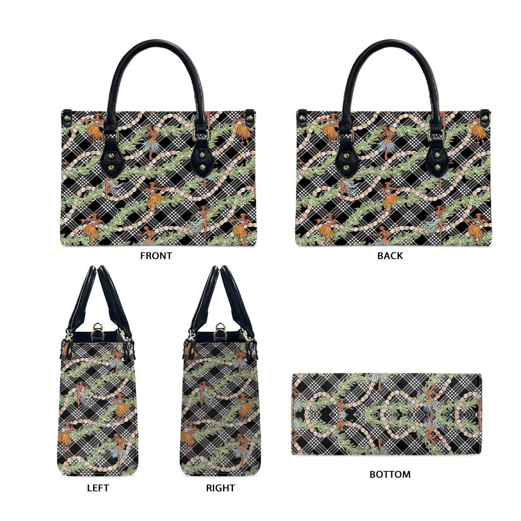 Sable Palaka Hula Girls Seamless Hawaii Aloha Leather Bag - Polynesian Pride