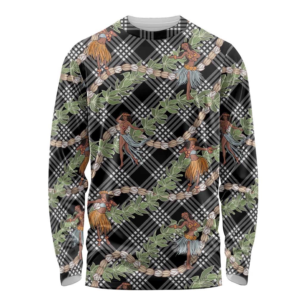 Sable Palaka Hula Girls Seamless Hawaii Aloha Long Sleeve Shirt - Polynesian Pride
