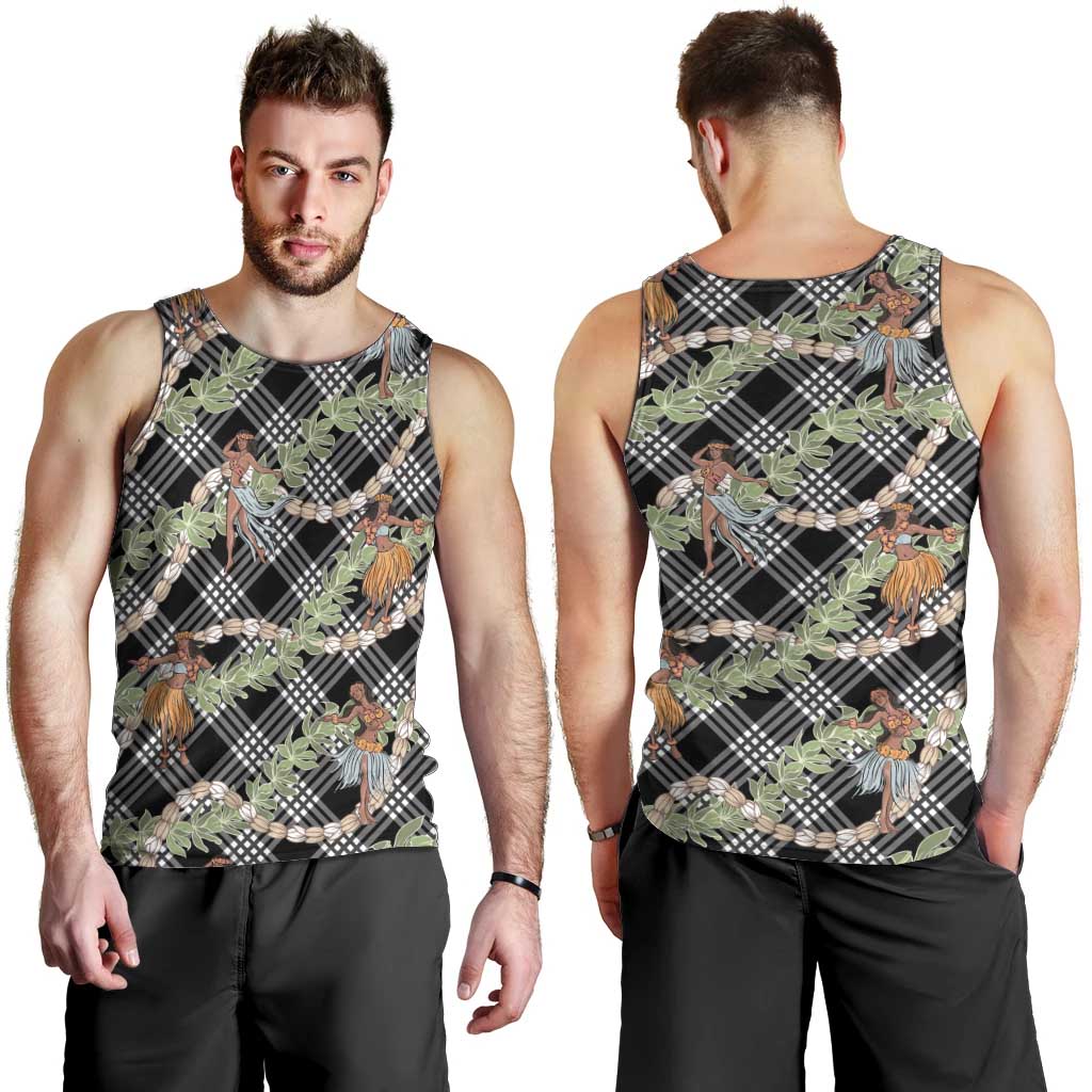 Sable Palaka Hula Girls Seamless Hawaii Aloha Men Tank Top LT7 - Polynesian Pride