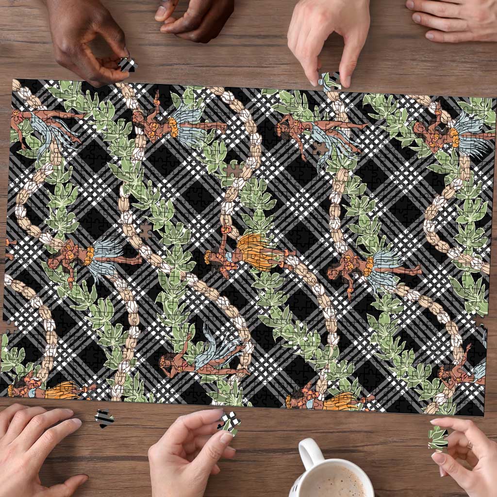 Sable Palaka Hula Girls Seamless Hawaii Aloha Puzzle - Polynesian Pride