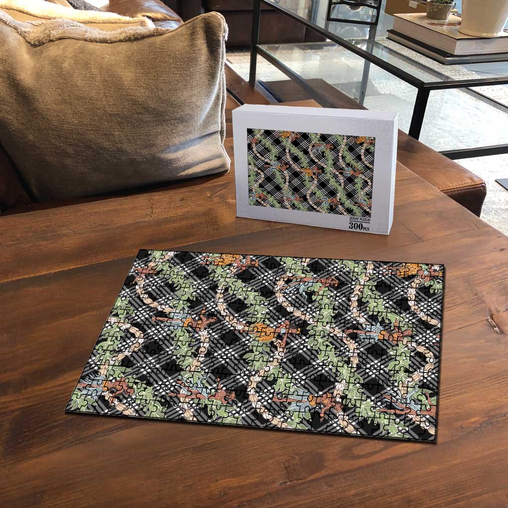 Sable Palaka Hula Girls Seamless Hawaii Aloha Puzzle - Polynesian Pride