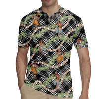 Sable Palaka Hula Girls Seamless Hawaii Aloha Rugby Jersey - Polynesian Pride