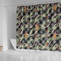 Sable Palaka Hula Girls Seamless Hawaii Aloha Shower Curtain - Polynesian Pride