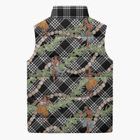 Sable Palaka Hula Girls Seamless Hawaii Aloha Sleeveless Puffer Jacket - Polynesian Pride