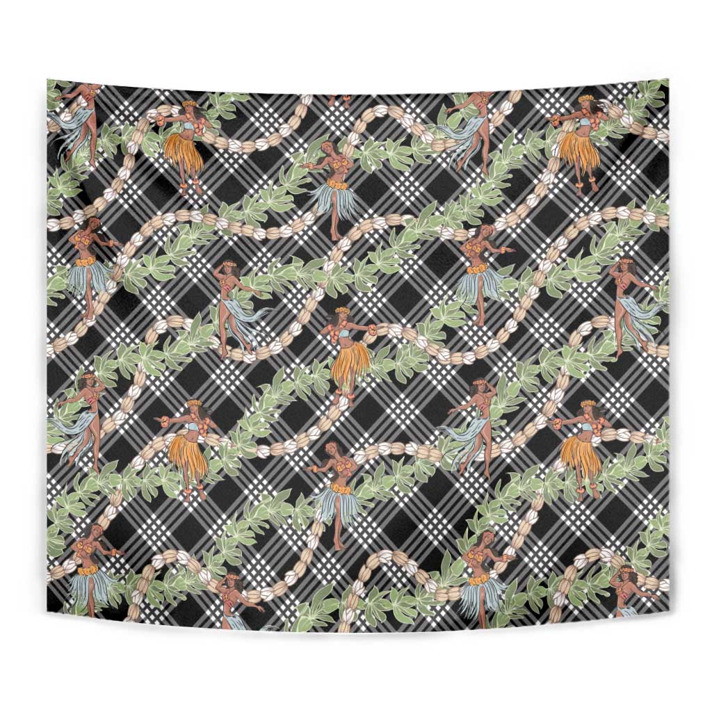 Sable Palaka Hula Girls Seamless Hawaii Aloha Tapestry - Polynesian Pride