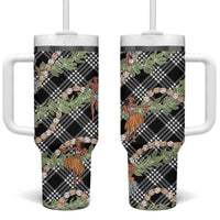 Sable Palaka Hula Girls Seamless Hawaii Aloha Tumbler With Handle LT7 One Size: 40 oz Black - Polynesian Pride