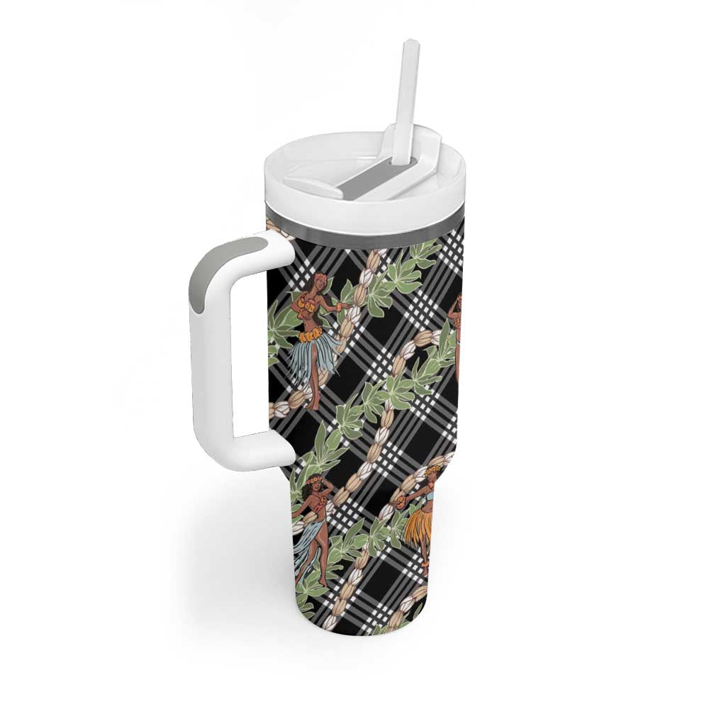 Sable Palaka Hula Girls Seamless Hawaii Aloha Tumbler With Handle LT7 - Polynesian Pride