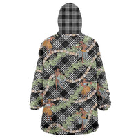 Sable Palaka Hula Girls Seamless Hawaii Aloha Wearable Blanket Hoodie - Polynesian Pride