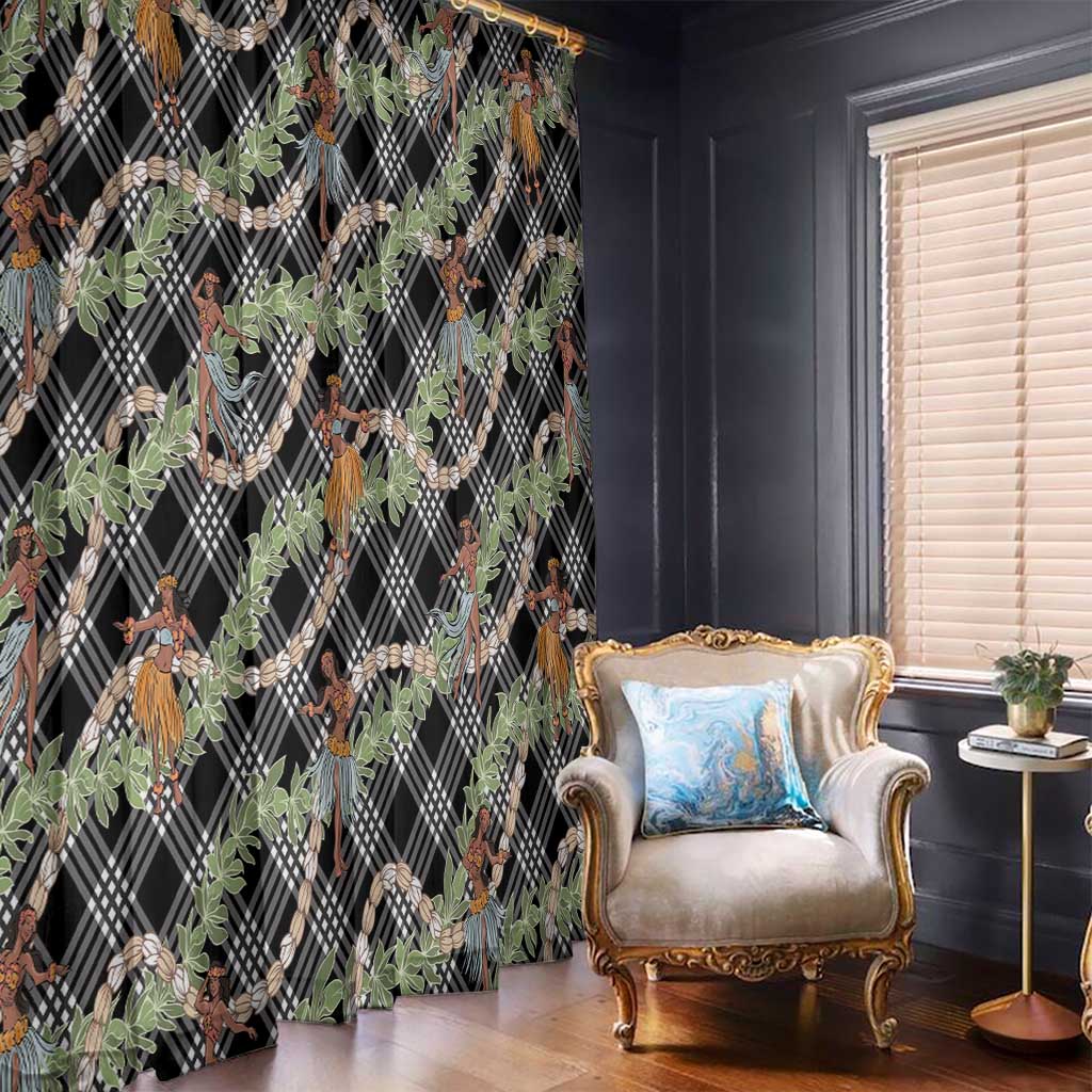 Sable Palaka Hula Girls Seamless Hawaii Aloha Window Curtain - Polynesian Pride