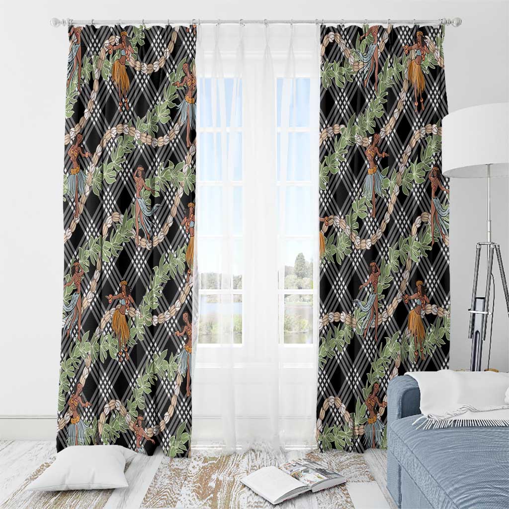 Sable Palaka Hula Girls Seamless Hawaii Aloha Window Curtain - Polynesian Pride