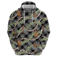 Sable Palaka Hula Girls Seamless Hawaii Aloha Zip Hoodie LT7 - Polynesian Pride