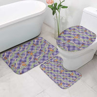 Lavender Palaka Hula Girls Seamless Hawaii Aloha Bathroom Set LT7 - Polynesian Pride