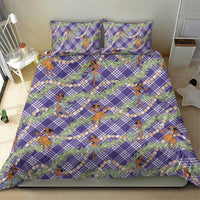 Lavender Palaka Hula Girls Seamless Hawaii Aloha Bedding Set - Polynesian Pride