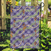 Lavender Palaka Hula Girls Seamless Hawaii Aloha Garden Flag - Polynesian Pride