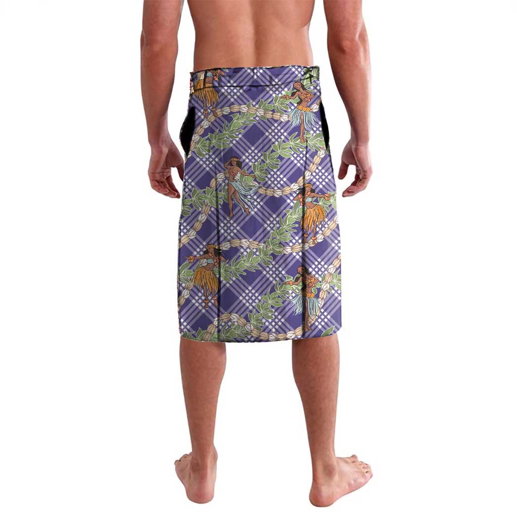 Lavender Palaka Hula Girls Seamless Hawaii Aloha Lavalava - Polynesian Pride