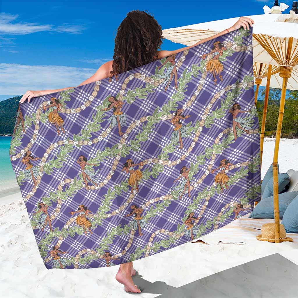 Lavender Palaka Hula Girls Seamless Hawaii Aloha Sarong LT7 One Size 44 x 66 inches Lavender - Polynesian Pride