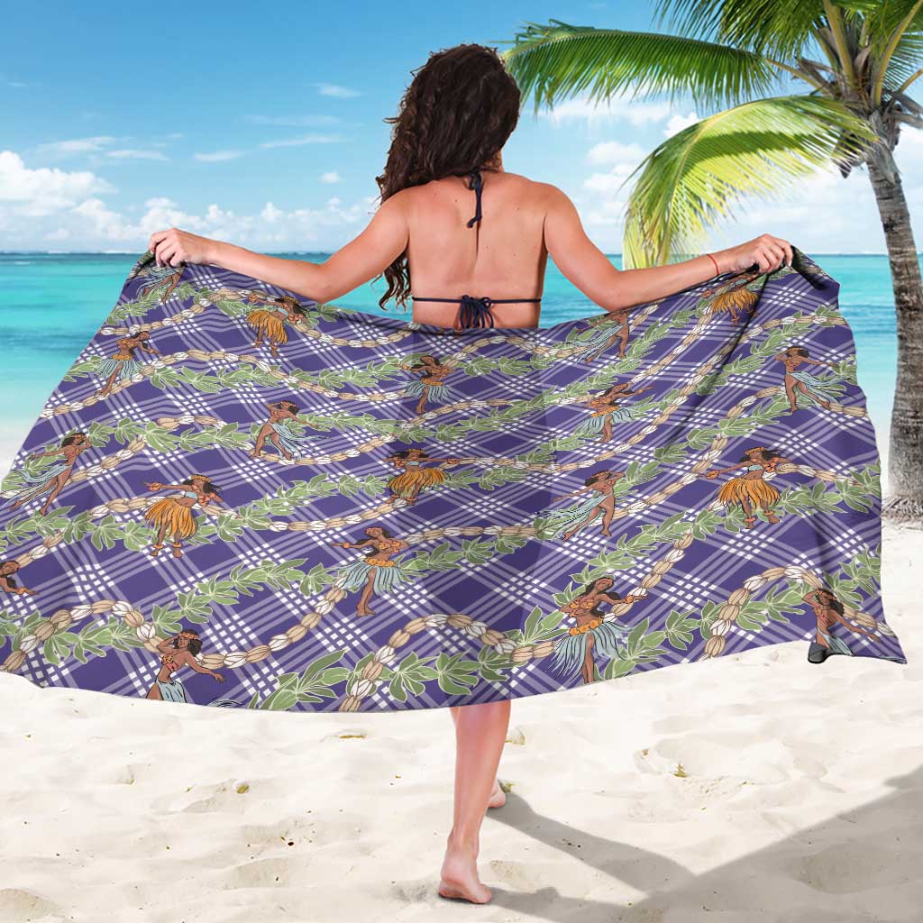 Lavender Palaka Hula Girls Seamless Hawaii Aloha Sarong LT7 - Polynesian Pride