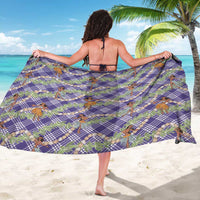 Lavender Palaka Hula Girls Seamless Hawaii Aloha Sarong LT7 - Polynesian Pride