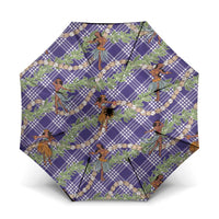 Lavender Palaka Hula Girls Seamless Hawaii Aloha Umbrella - Polynesian Pride