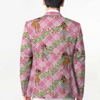 Lokelani Pink Palaka Hula Girls Seamless Hawaii Aloha Blazer - Polynesian Pride