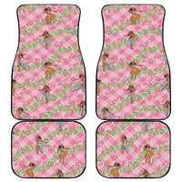 Lokelani Pink Palaka Hula Girls Seamless Hawaii Aloha Car Mats - Polynesian Pride