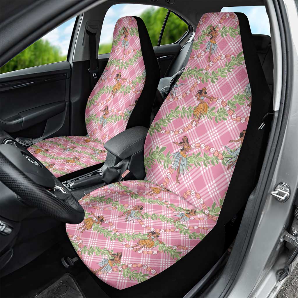 Lokelani Pink Palaka Hula Girls Seamless Hawaii Aloha Car Seat Cover - Polynesian Pride