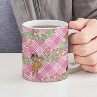 Lokelani Pink Palaka Hula Girls Seamless Hawaii Aloha Ceramic Mug - Polynesian Pride