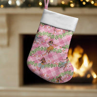 Lokelani Pink Palaka Hula Girls Seamless Hawaii Aloha Christmas Stocking - Polynesian Pride