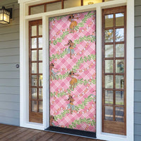 Lokelani Pink Palaka Hula Girls Seamless Hawaii Aloha Door Cover - Polynesian Pride