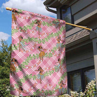 Lokelani Pink Palaka Hula Girls Seamless Hawaii Aloha Garden Flag LT7 - Polynesian Pride