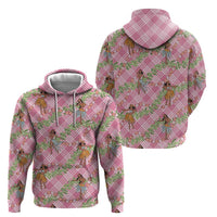 Lokelani Pink Palaka Hula Girls Seamless Hawaii Aloha Hoodie LT7 - Polynesian Pride