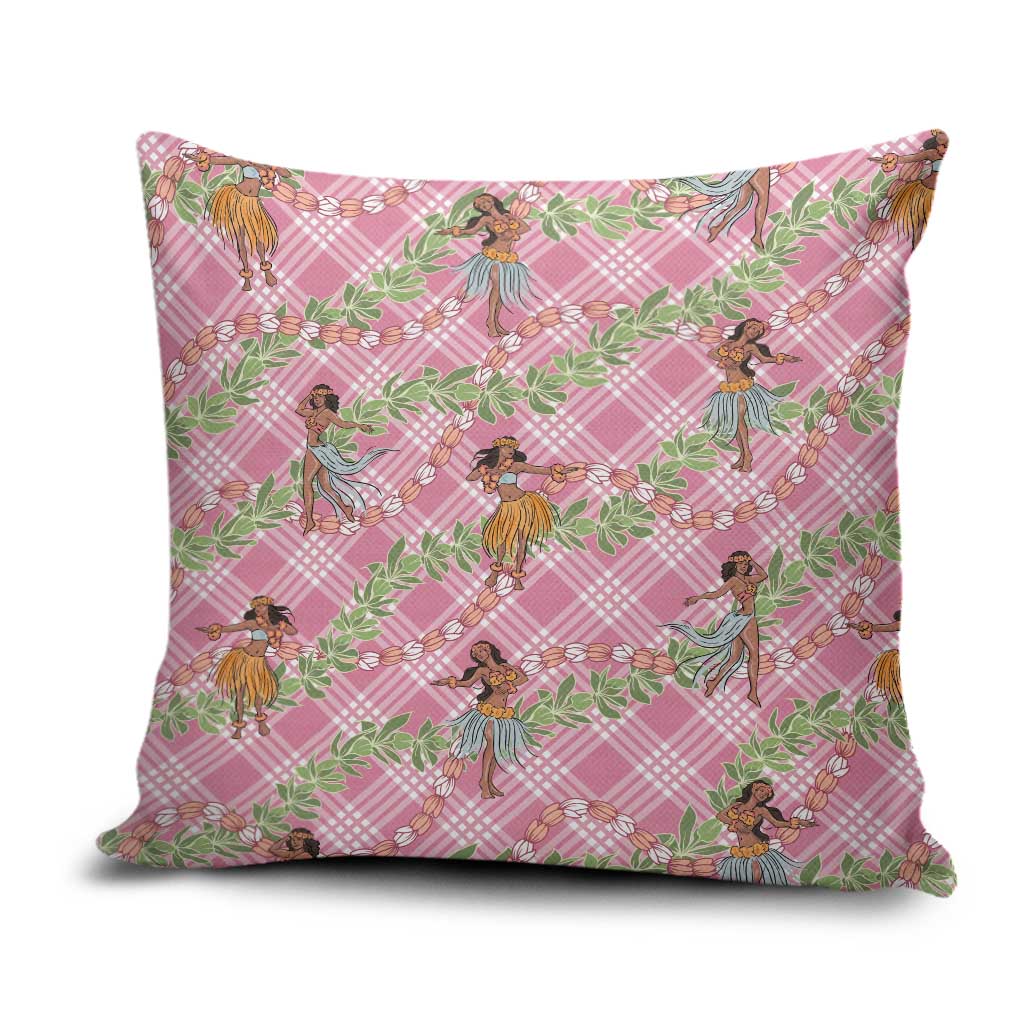 Lokelani Pink Palaka Hula Girls Seamless Hawaii Aloha Pillow Cover - Polynesian Pride