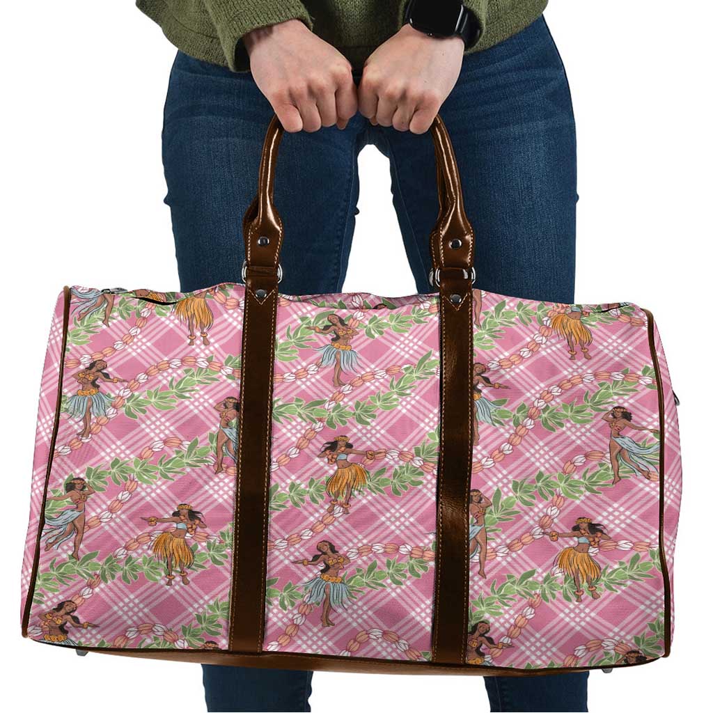 Lokelani Pink Palaka Hula Girls Seamless Hawaii Aloha Travel Bag - Polynesian Pride