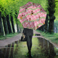 Lokelani Pink Palaka Hula Girls Seamless Hawaii Aloha Umbrella - Polynesian Pride