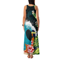 Tahiti Ia Orana Family Matching Tank Maxi Dress and Hawaiian Shirt Tahitian Vahine LT7 - Polynesian Pride