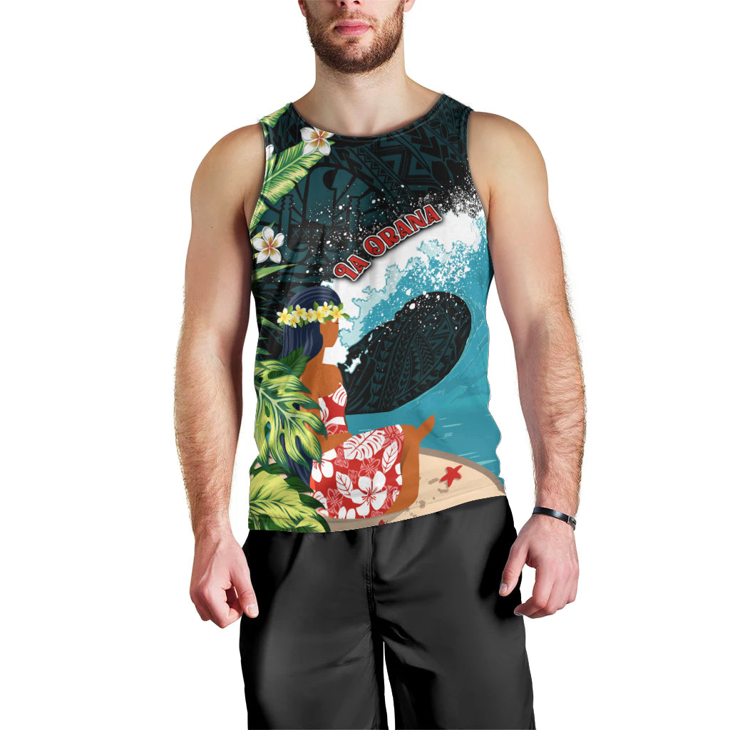Tahiti Ia Orana Men Tank Top Tahitian Vahine LT7 - Polynesian Pride