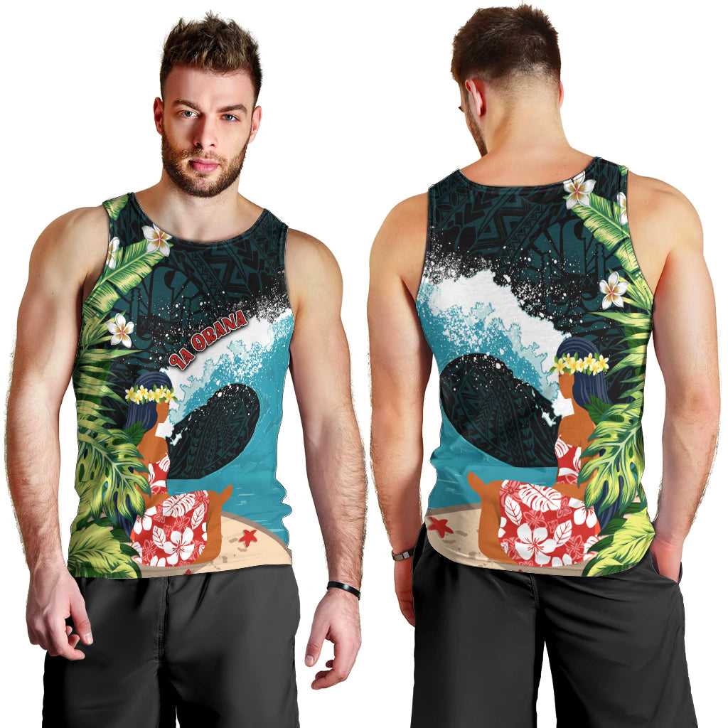Tahiti Ia Orana Men Tank Top Tahitian Vahine LT7 - Polynesian Pride