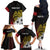 Personalized Papua New Guinea 50th Independence Anniversary Family Matching Off The Shoulder Long Sleeve Dress and Hawaiian Shirt Oro Tapa Mix Plumeria