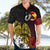 Personalized Papua New Guinea 50th Independence Anniversary Hawaiian Shirt Oro Tapa Mix Plumeria