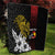 Personalized Papua New Guinea 50th Independence Anniversary Quilt Oro Tapa Mix Plumeria